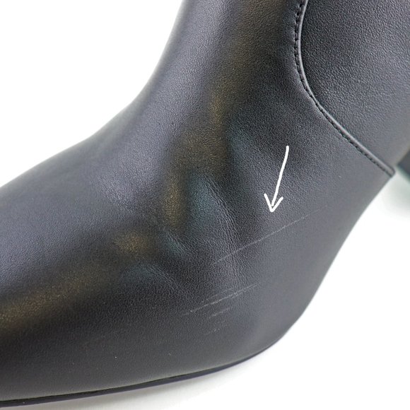 NWT Sol Sana Cecile Bootie Black Leather Ankle Boot Tortoise Heel 40 / 10 - Picture 12 of 12